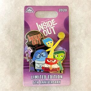 Disney Pixar Inside Out 5th Anniversary Limited Edition Pin